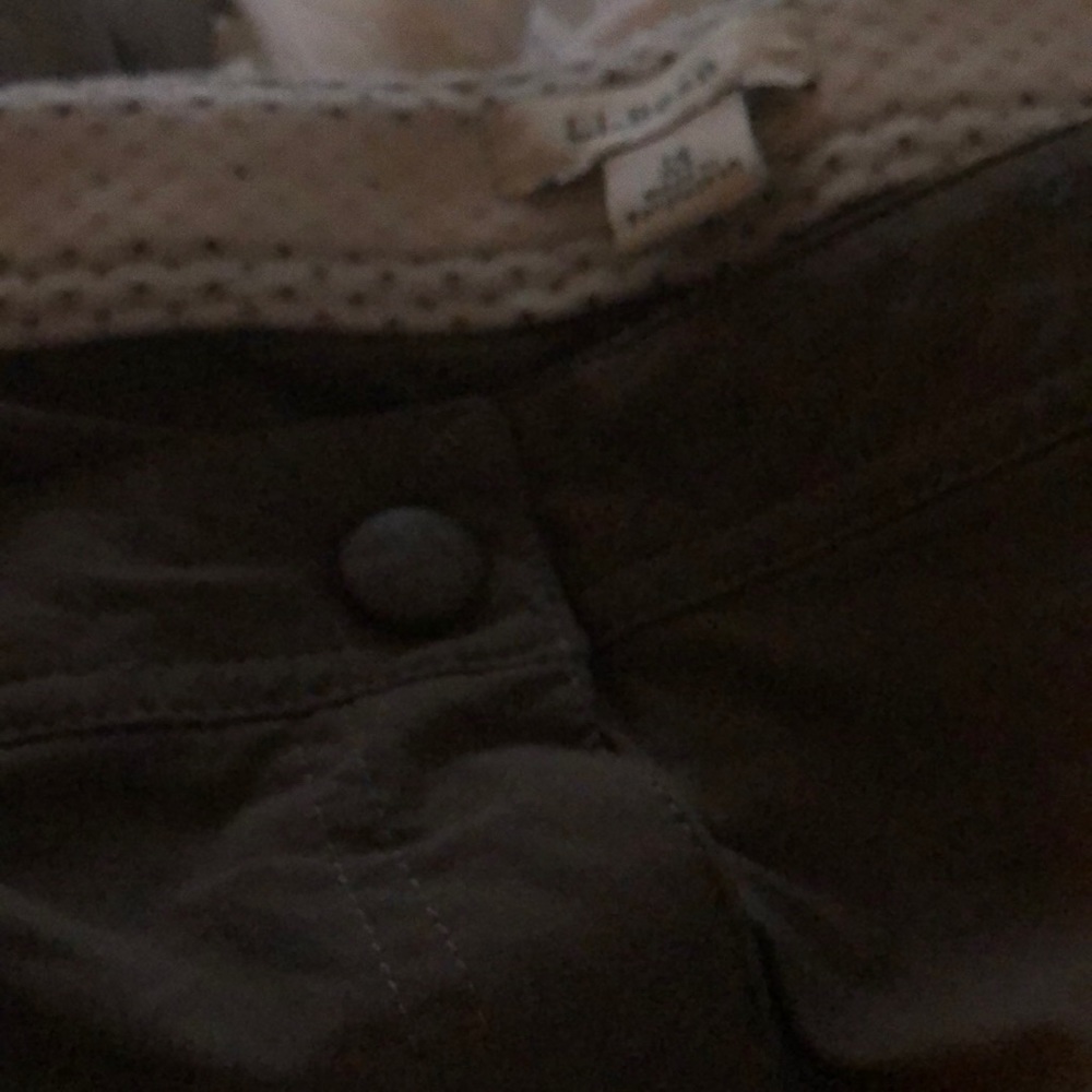 L.L. Bean Stretch Cropped Capri Pants Sz 14 Large